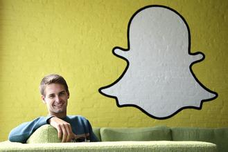 90后社交软件Snapchat的创办人艾文·斯皮格尔（Evan Spiegel）现年24岁。