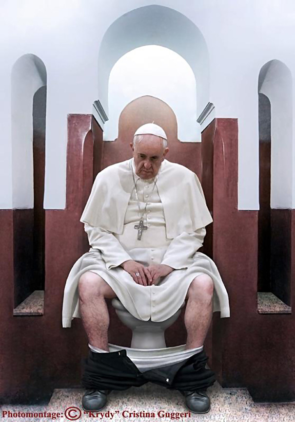 罗马教皇如厕照