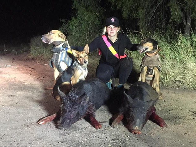 野猪杀手：澳洲少女成捕猎野猪专家 频繁登杂志封面