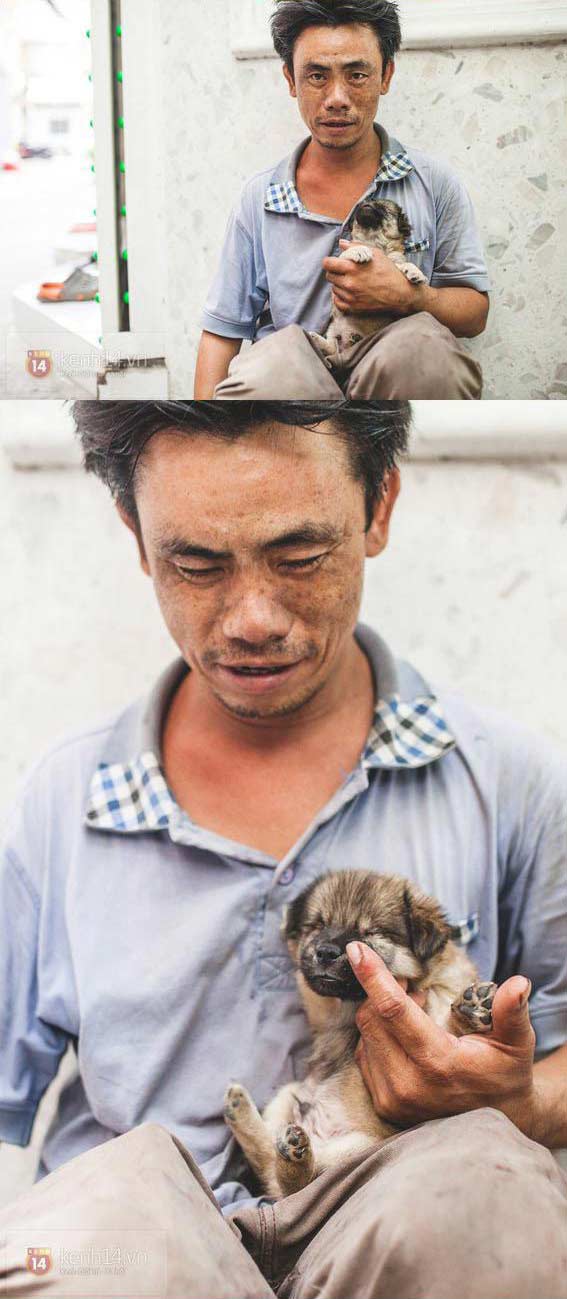 越南无家可归擦鞋者和他的小盲人朋友2