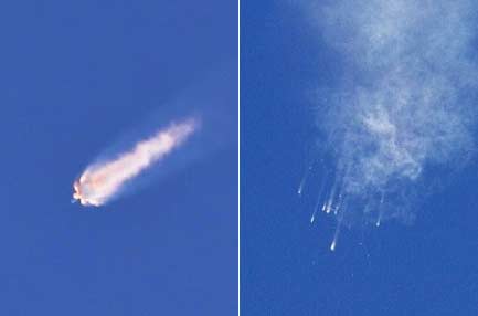 “猎鹰9号”坠落 原因为火箭前端液氧罐压力过高？