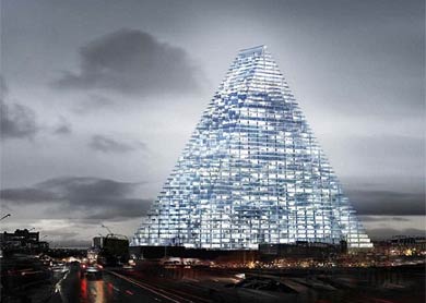 鸟巢设计师给巴黎设计的三角形摩天大楼 让巴黎人不太开心