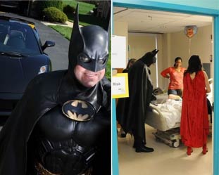 美国男子开蝙蝠车装扮成蝙蝠侠看望医院儿童 遭遇车祸身亡