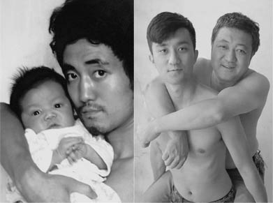 感人：父亲和儿子同样的照片了拍了28年