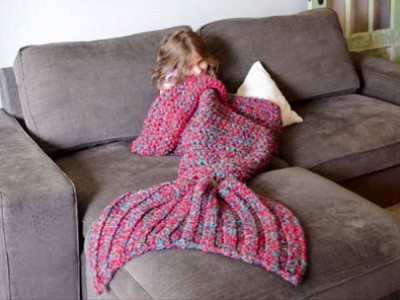 美人鱼毯子 舒适和有趣的方式将自己包裹起来