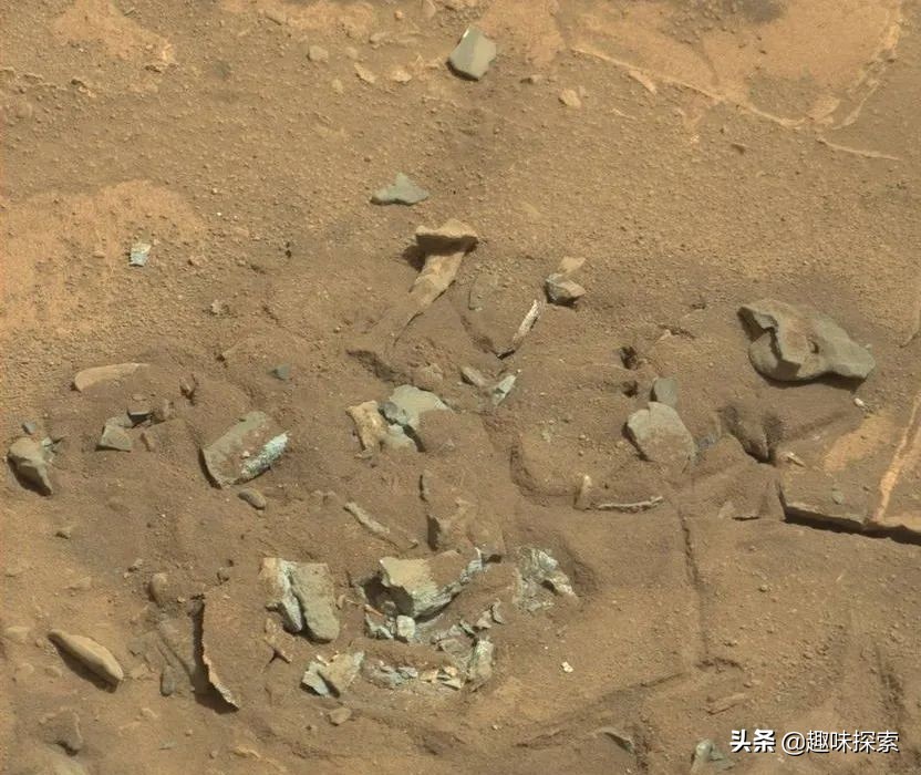 火星好奇号6年前旧照被翻出 展示人体股骨石头
