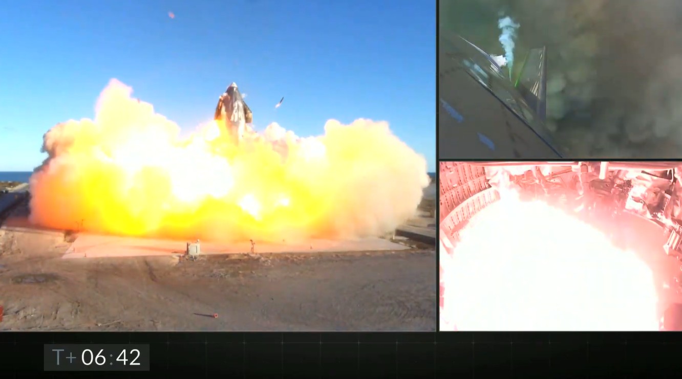 【视频】SpaceX星舰SN8试飞降落时爆炸 马斯克却说成功了